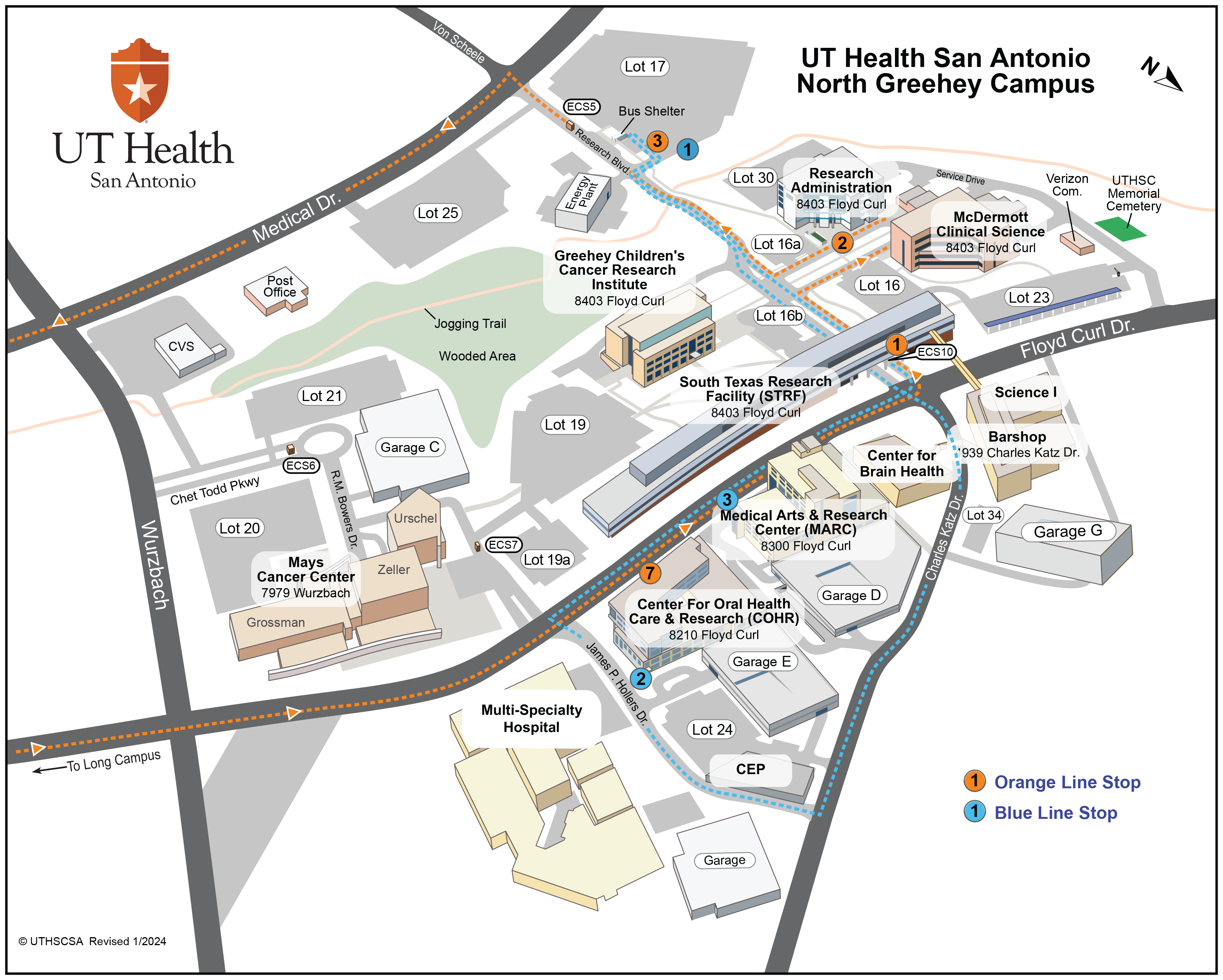 North Greehey Campus map